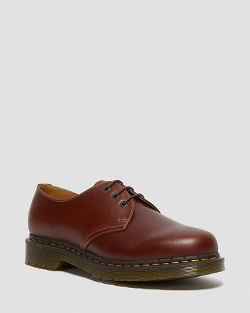 Brown / Black Men's Dr Martens 1461 Men's Abruzzo Leather Oxfords Shoes | CA 599SGL